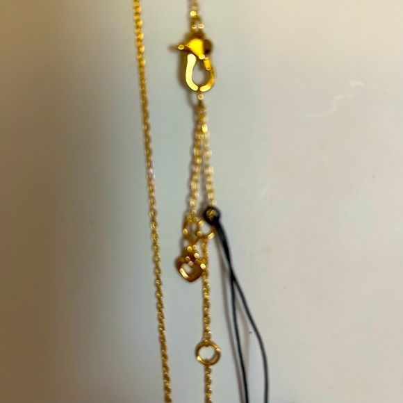 Kate Spade SET - Necklace & Earring blue & White Crystals set in 14KTSTS - Picture 11 of 12